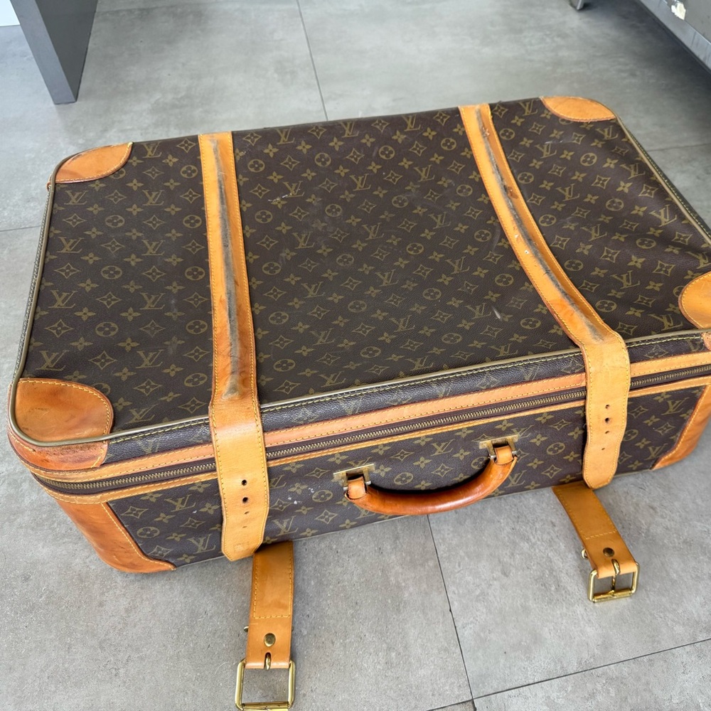 Vintage Louis Vuitton Monogram Soft Travel Suitcase 27” Luggage